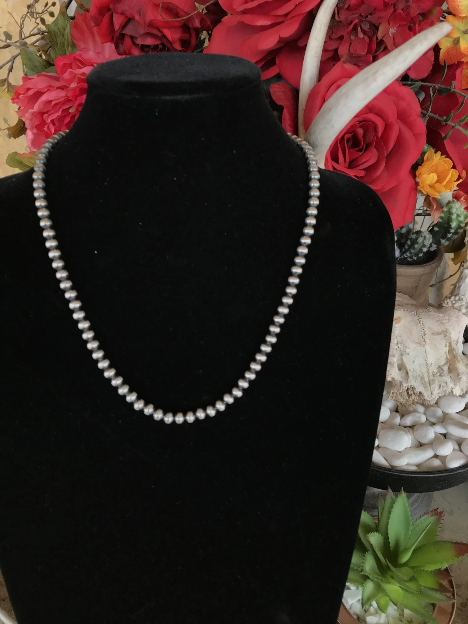 22" 6mm Pearl Necklace 1 22" 6mm Pearl Necklace