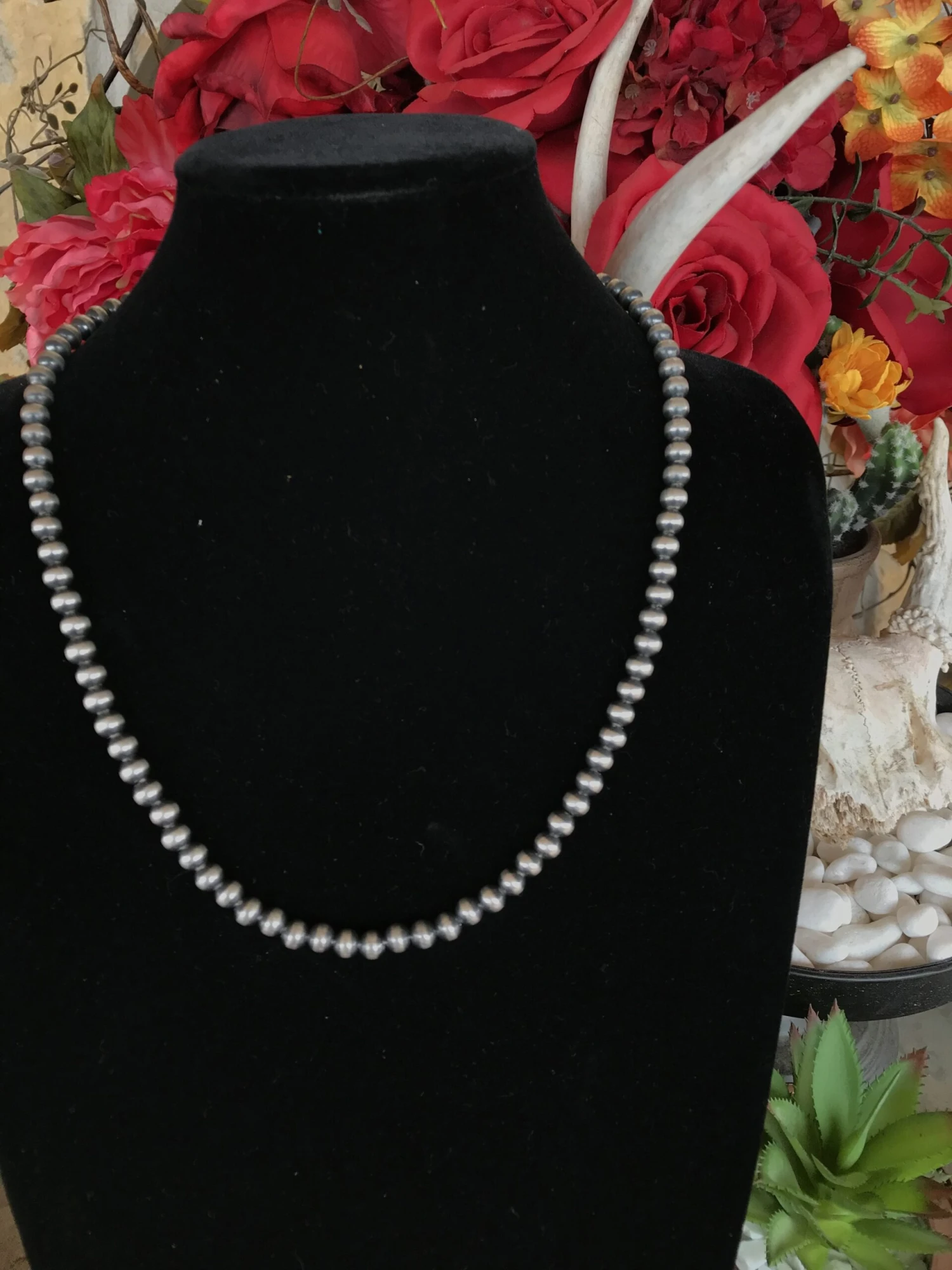 24" 7mm Pearl Necklace 1 24" 7mm Pearl Necklace