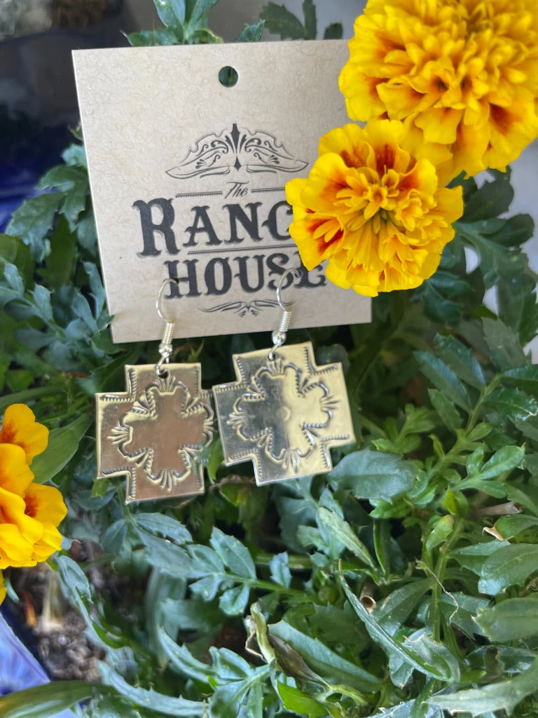 Silver Cross Earrings 2 Silver Cross Earrings - Image 2