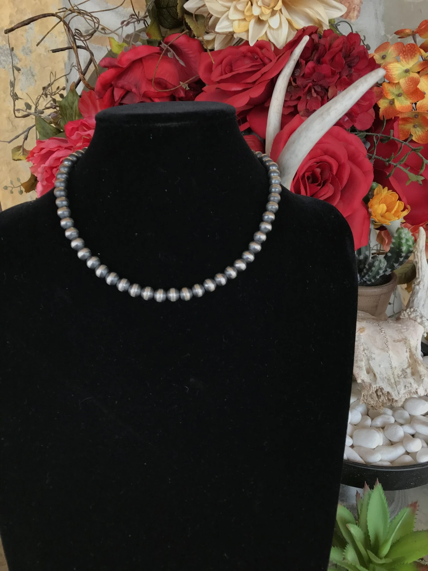 18" 8mm Pearl Necklace 1 18" 8mm Pearl Necklace