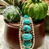 Multi-stone Turquoise & Sterling Silver Cuff Bracelet