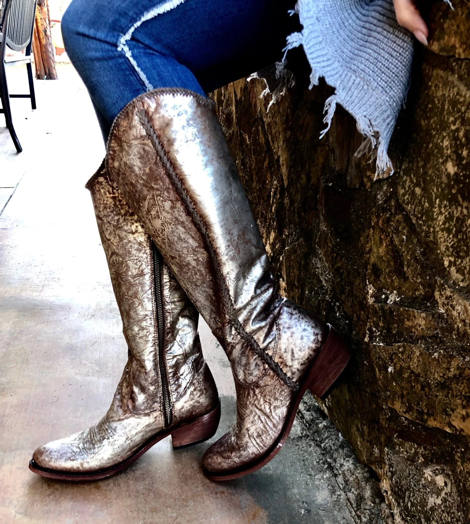 Liberty Black Cabra Buffed Metal Boot 2 Liberty Black Cabra Buffed Metal Boot - Image 2