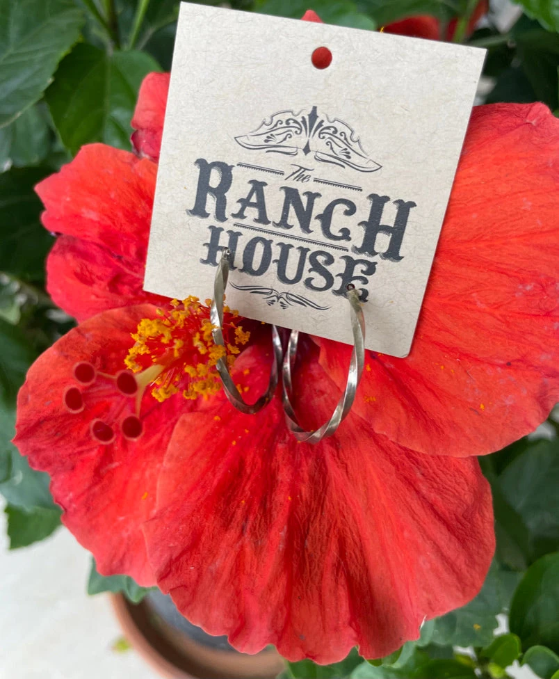 Silver Twisted Hoops 1 Silver Twisted Hoops