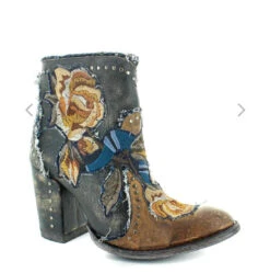 Old Gringo Carla Floral Bootie - Denim Blue 8 Old Gringo Carla Floral Bootie - Denim Blue -The Ranch House Sales IMG 0421