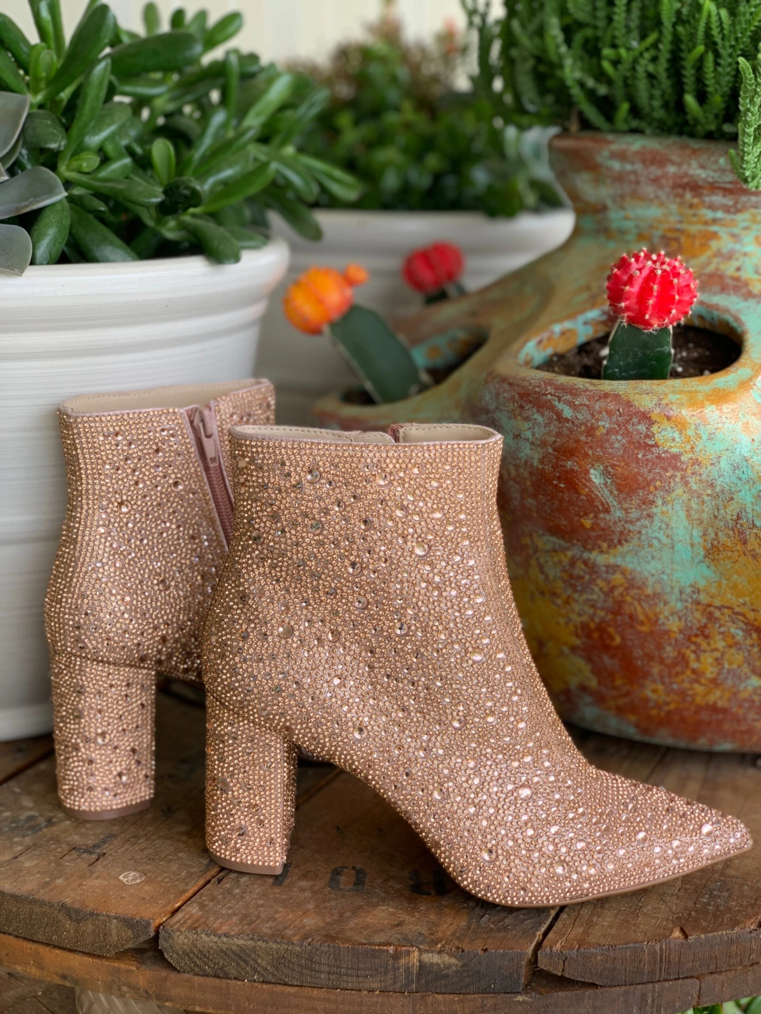 Betsey Johnson SB Cady Rhinestone World Bootie 12 Betsey Johnson SB Cady Rhinestone World Bootie - Image 12