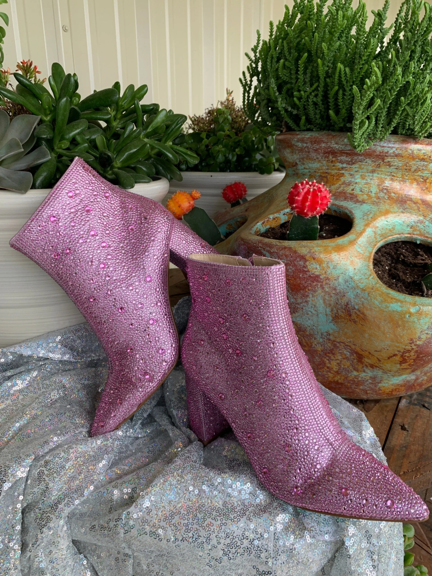 Betsey Johnson SB Cady Rhinestone World Bootie 13 Betsey Johnson SB Cady Rhinestone World Bootie - Image 13