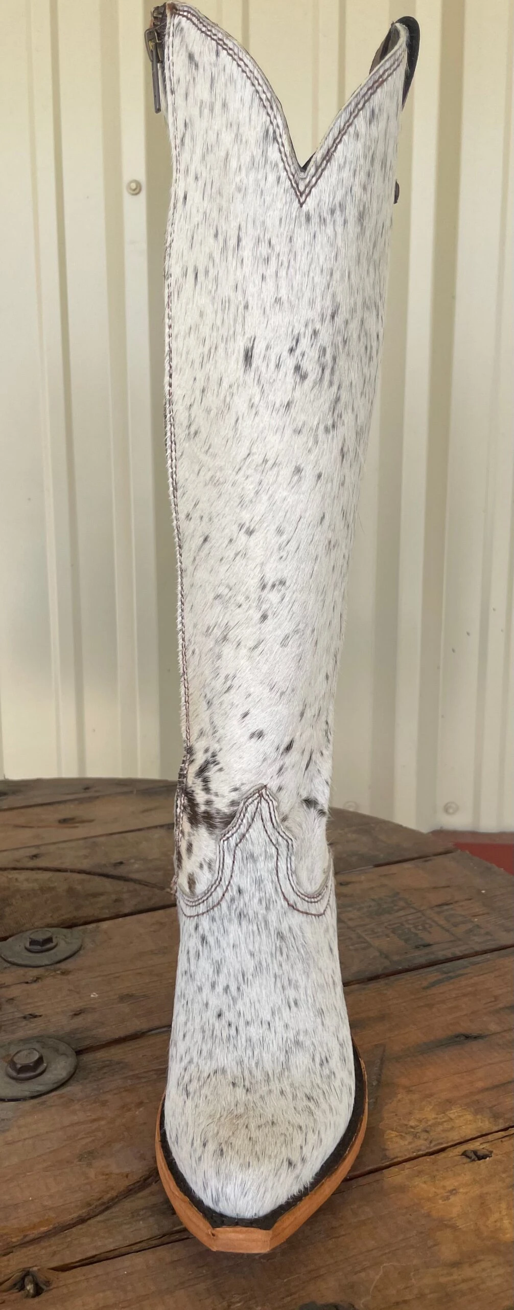 Kendra Liberty Black Tall Cowhide Boots 2 Kendra Liberty Black Tall Cowhide Boots - Image 2