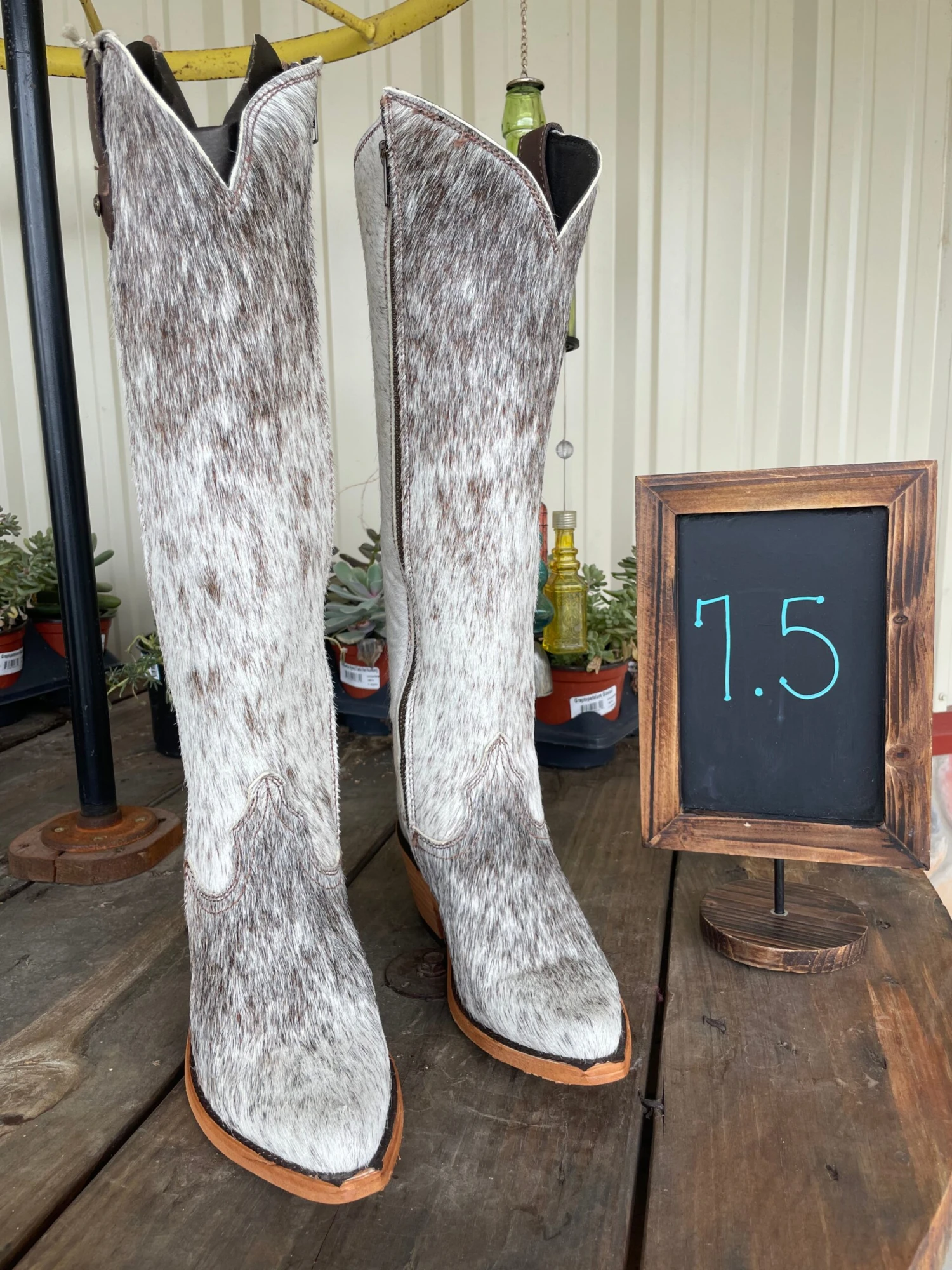 Kendra Liberty Black Tall Cowhide Boots 7 Kendra Liberty Black Tall Cowhide Boots - Image 7