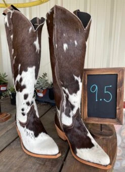Kendra Liberty Black Tall Cowhide Boots 30 Kendra Liberty Black Tall Cowhide Boots -The Ranch House Sales IMG 1428 1