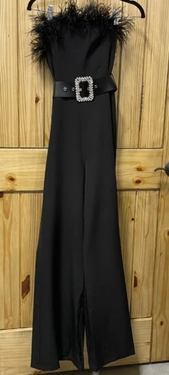 Feather Jumpsuit By Main Strip -The Ranch House Sales IMG 1926