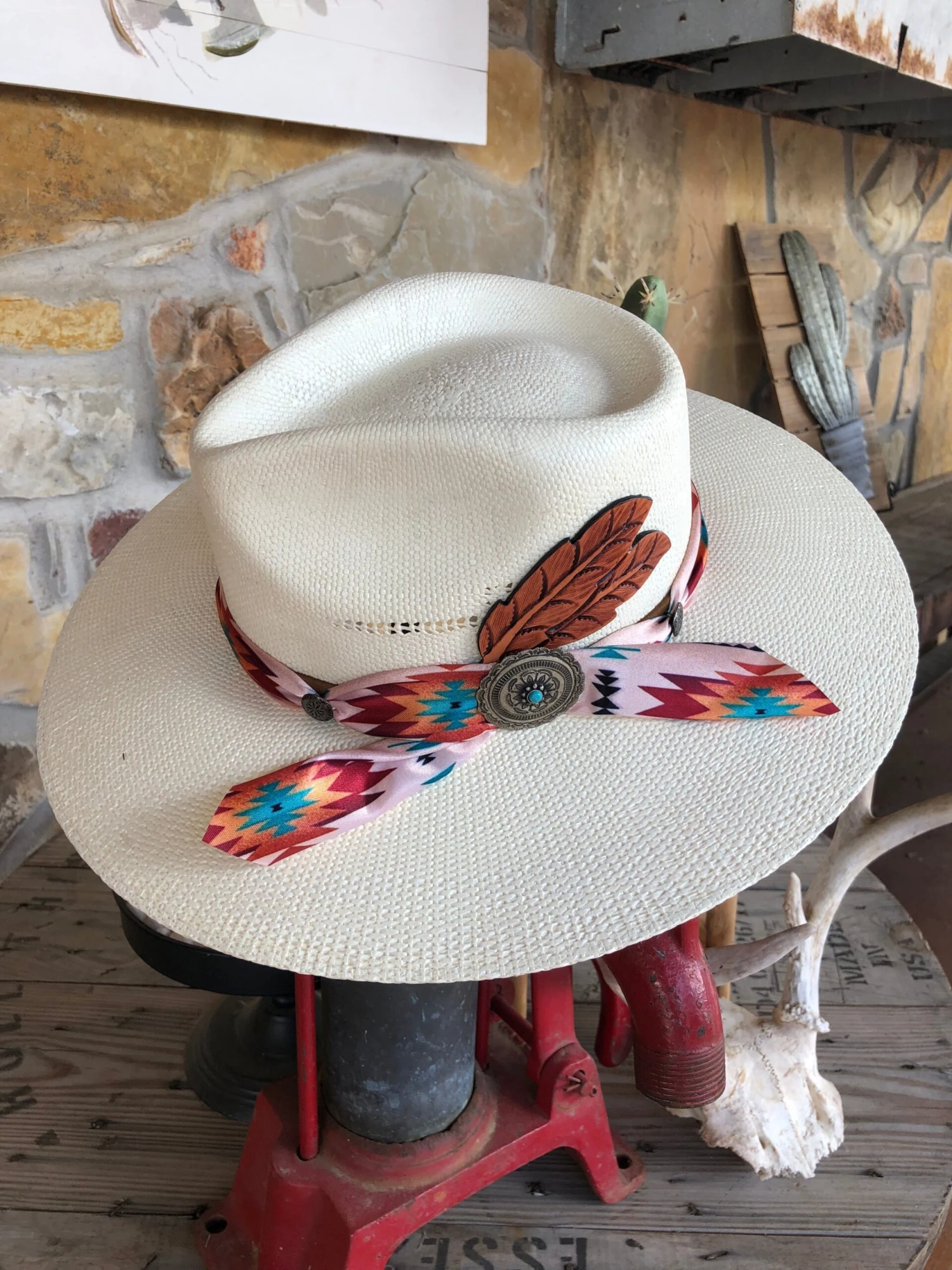 Charlie 1 Horse- Navajo Road Hat 2 Charlie 1 Horse- Navajo Road Hat - Image 2