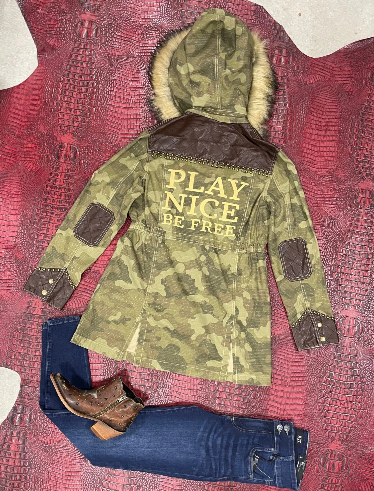Play Nice Be Free Camo Jacket By Double D 2 Play Nice Be Free Camo Jacket By Double D - Image 2