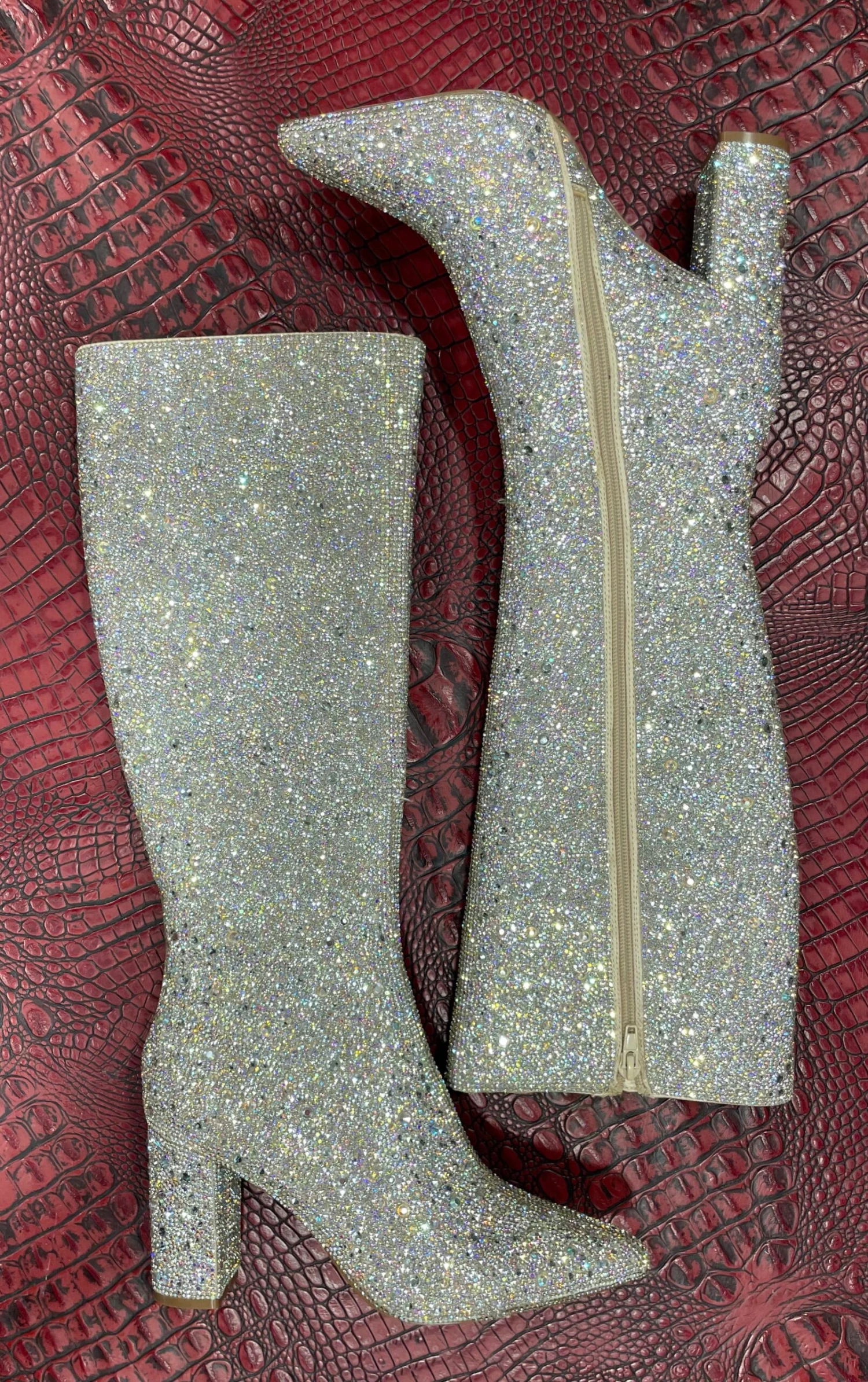 Rhinestone Candy Boots By Betsey Johnson 1 Rhinestone Candy Boots By Betsey Johnson