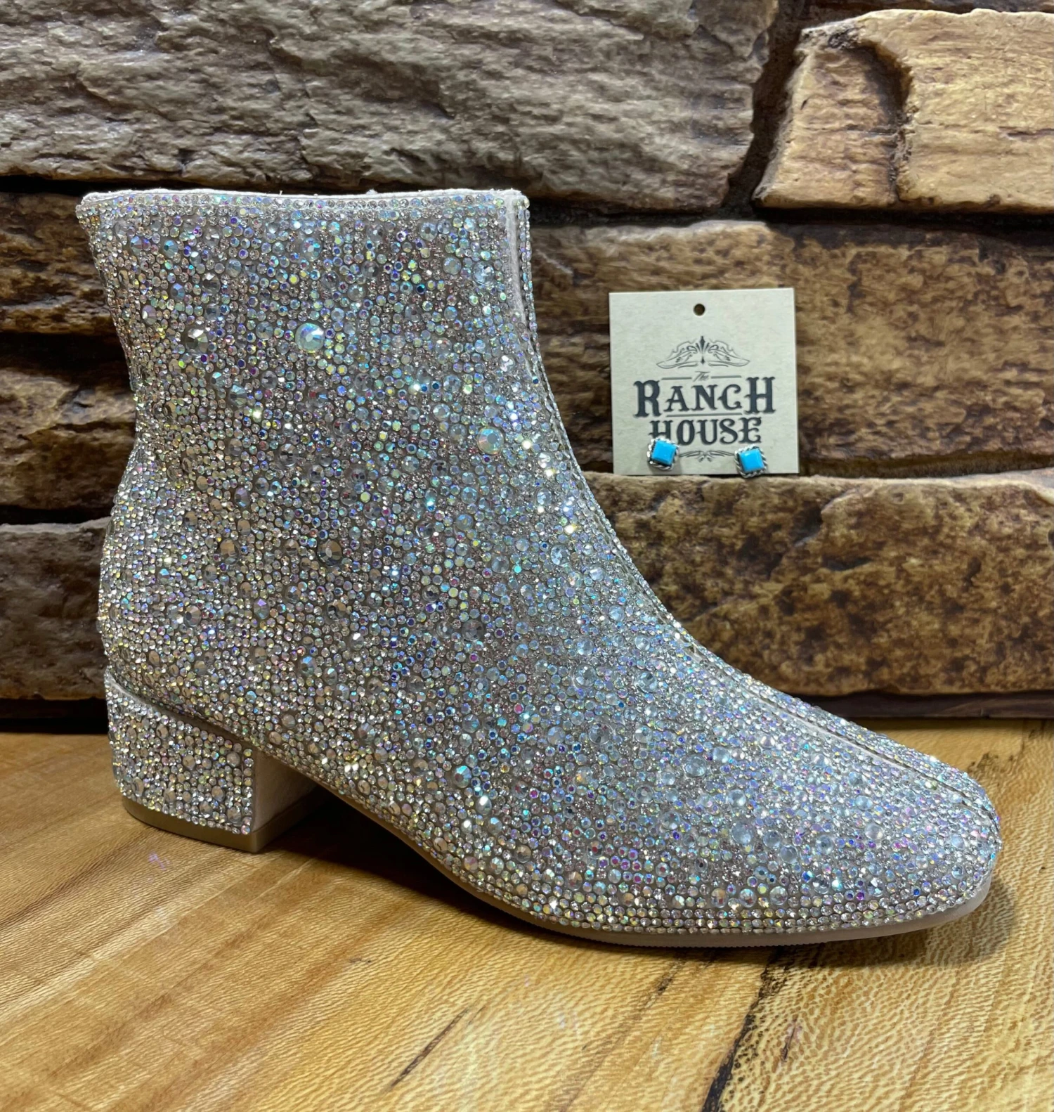 Rhinestone Cady Bitty Bling Boot - Children's Shoe By Betsey Johnson 2 Rhinestone Cady Bitty Bling Boot - Children's Shoe By Betsey Johnson - Image 2