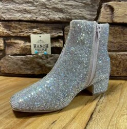 Rhinestone Cady Bitty Bling Boot - Children's Shoe By Betsey Johnson 6 Rhinestone Cady Bitty Bling Boot - Children's Shoe By Betsey Johnson -The Ranch House Sales IMG 2162
