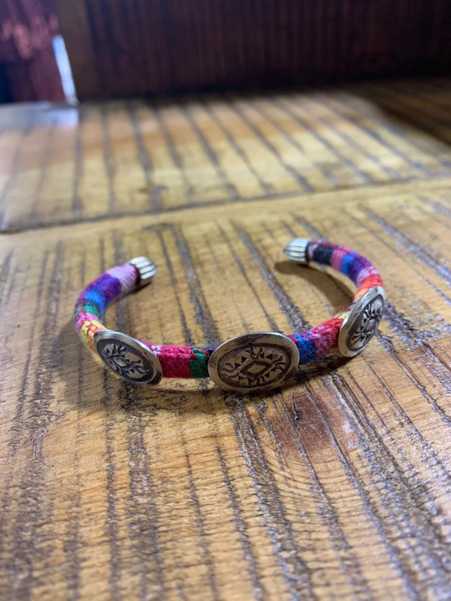 Barbosa Serape Concho Bracelet 1 Barbosa Serape Concho Bracelet