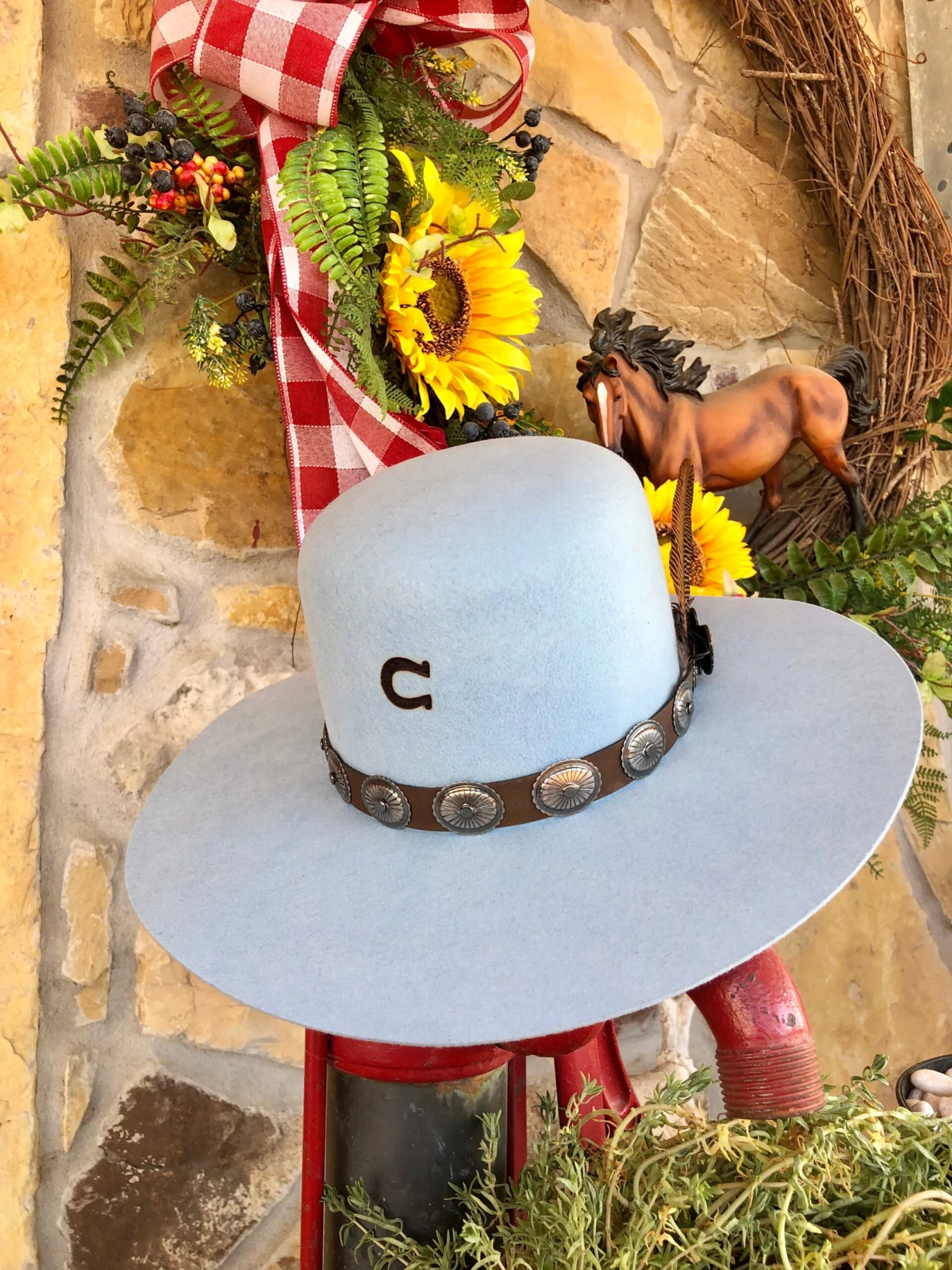 Charlie 1 Horse - Saguaro Hat In Baby Blue 1 Charlie 1 Horse - Saguaro Hat In Baby Blue