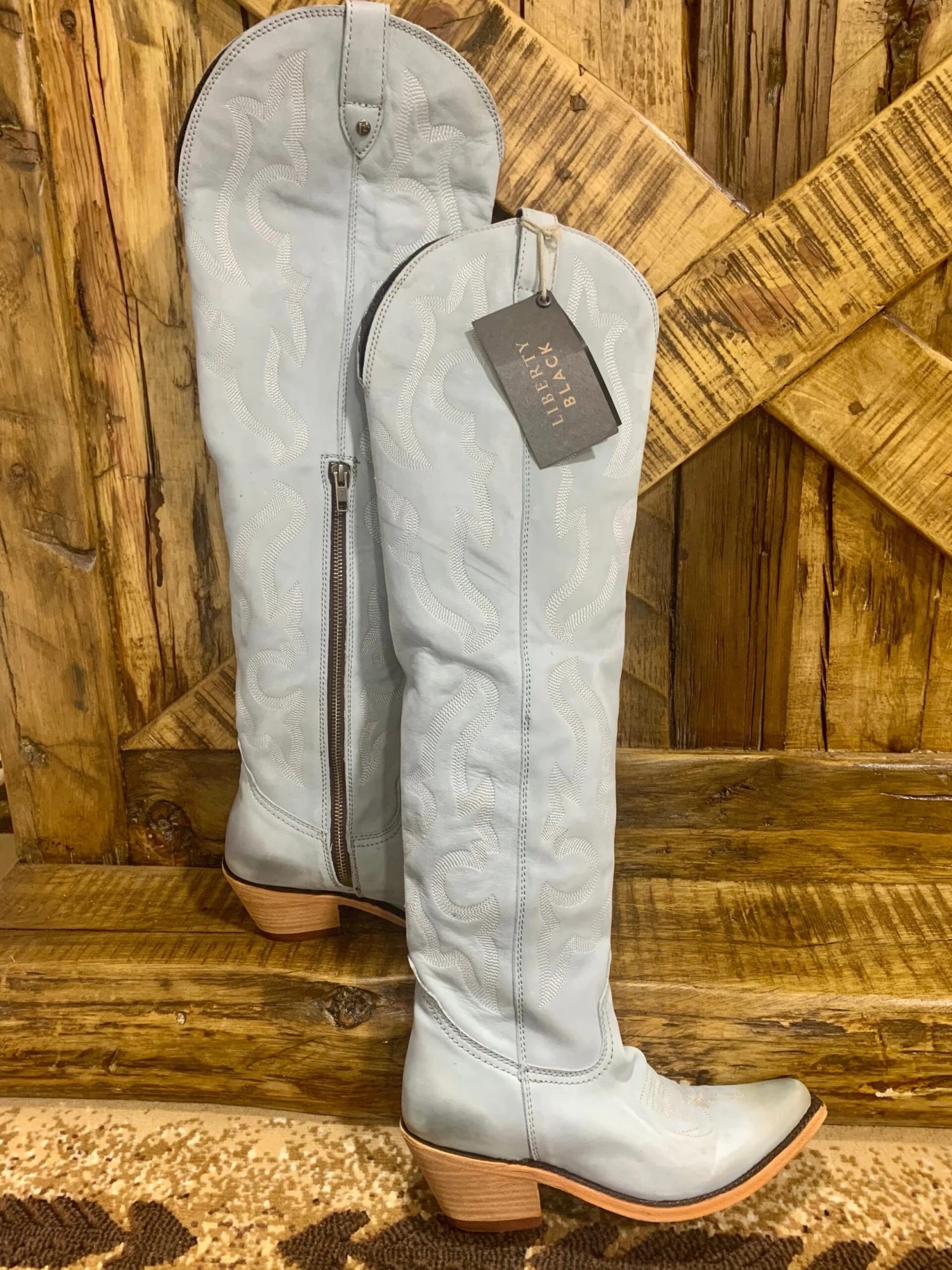 Liberty Black Allyssa - Vintage Blue 1 Liberty Black Allyssa - Vintage Blue