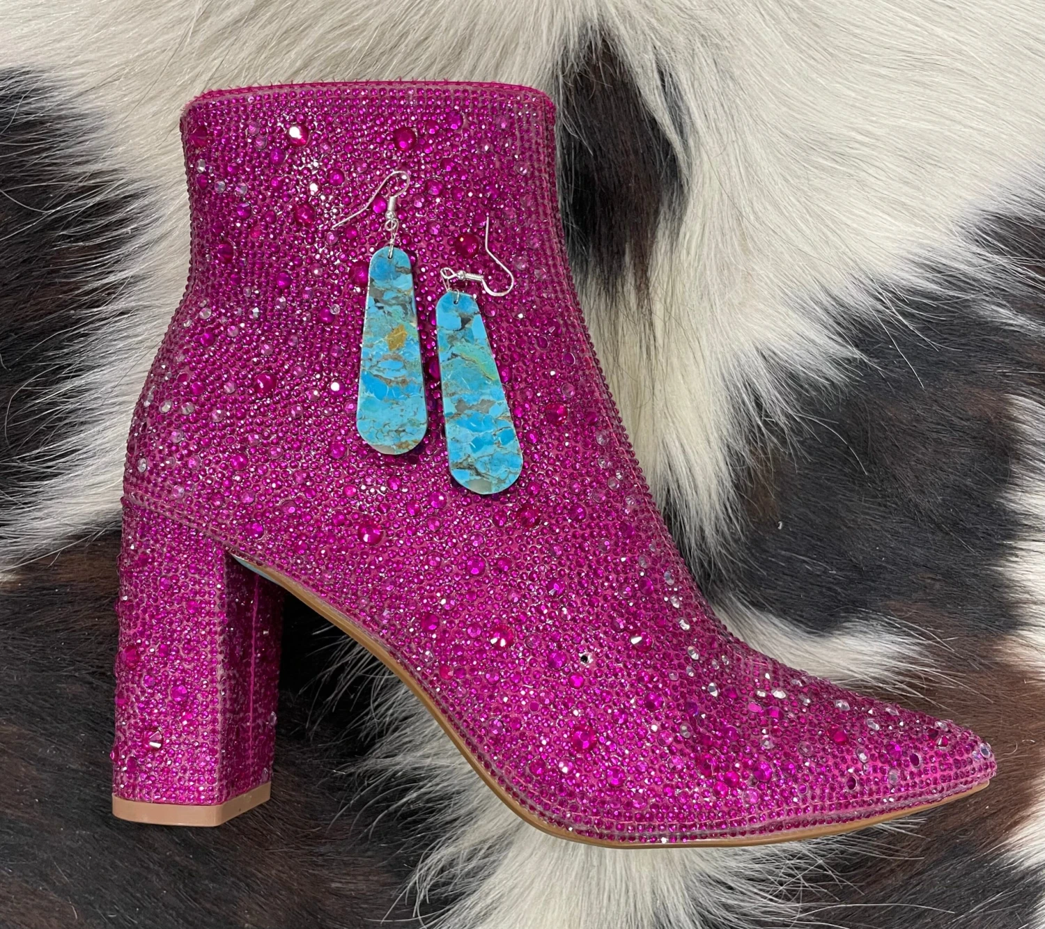 Turquoise Slab Earrings 2 Turquoise Slab Earrings - Image 2