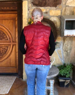 Scully Ribbed Leather Vest -The Ranch House Sales IMG 6924 2