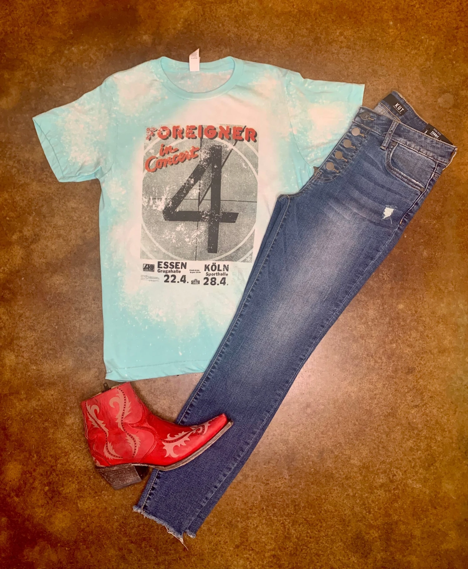 Foreigner In Concert Graphic Tee 1 Foreigner In Concert Graphic Tee