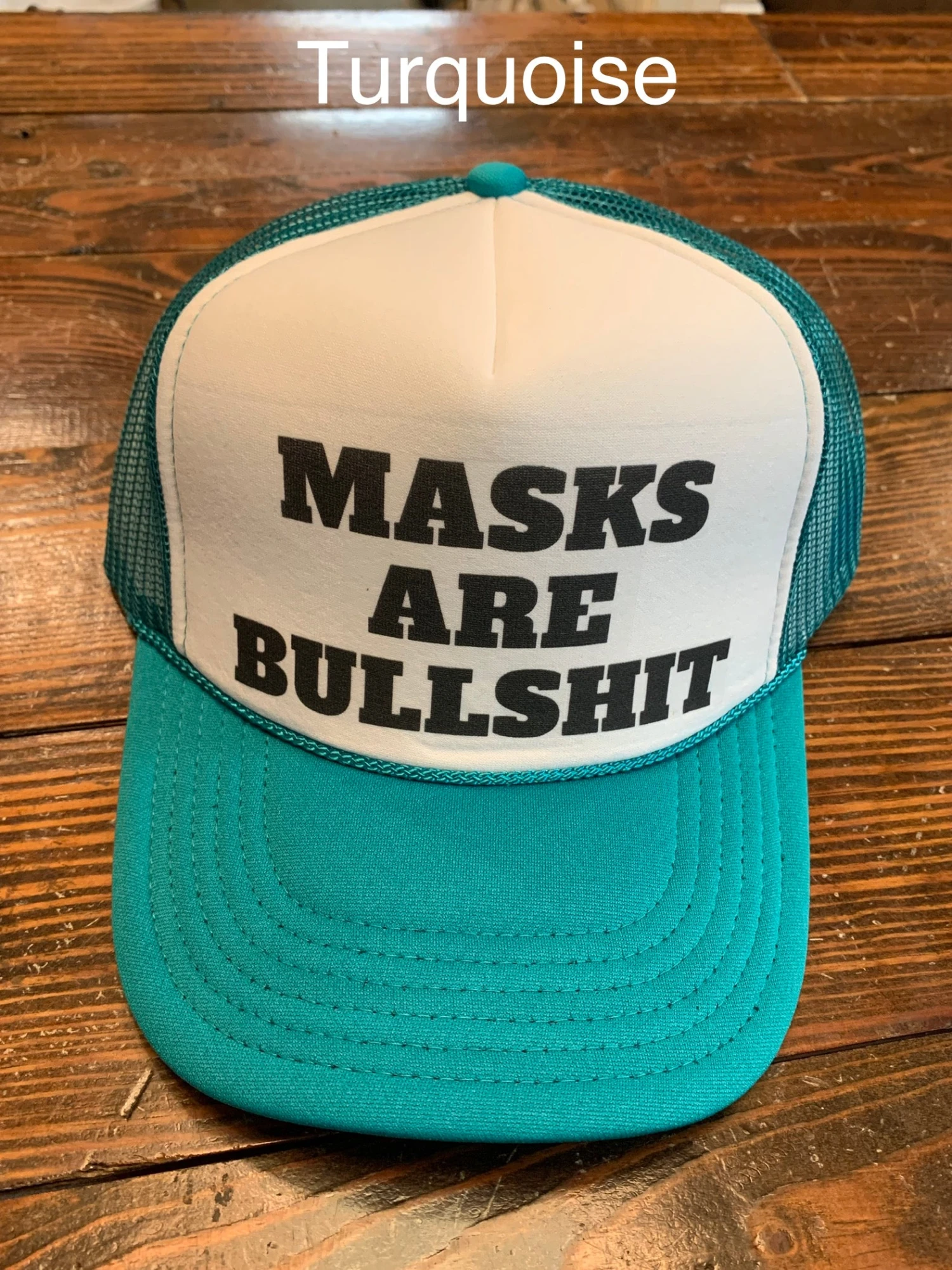 Masks Are Bullsh*t Trucker Hat 2 Masks Are Bullsh*t Trucker Hat - Image 2