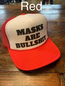 Masks Are Bullsh*t Trucker Hat 24 Masks Are Bullsh*t Trucker Hat -The Ranch House Sales IMG 9229