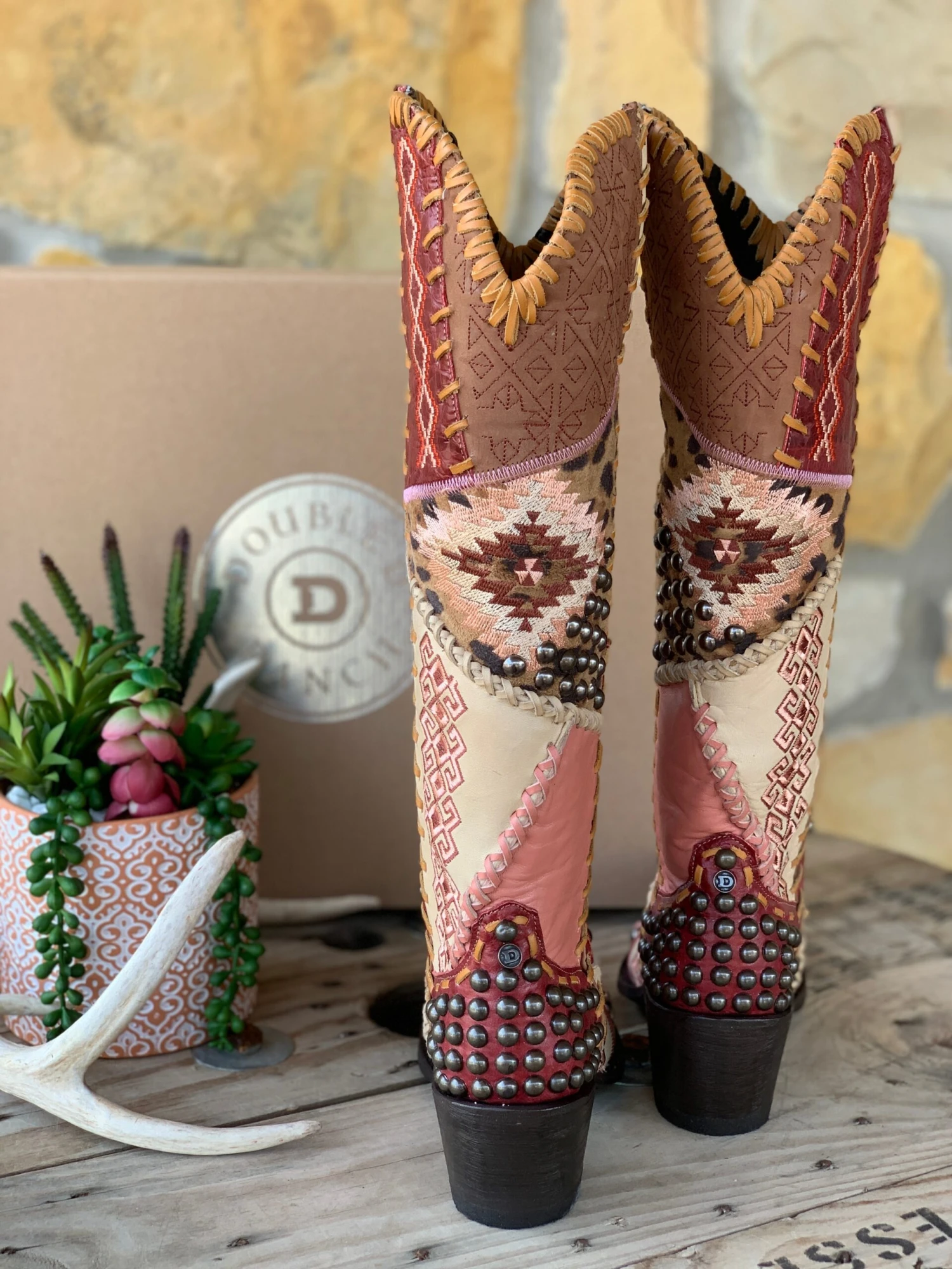 Old Gringo Blowout Boot - Rose 2 Old Gringo Blowout Boot - Rose - Image 2