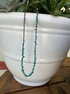 Turquoise Spike Necklace